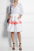 Thumbnail for your product : Alice + Olivia Hale printed stretch-cotton skirt