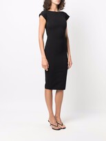 Thumbnail for your product : Rick Owens Cap-Sleeve Fitted Dress