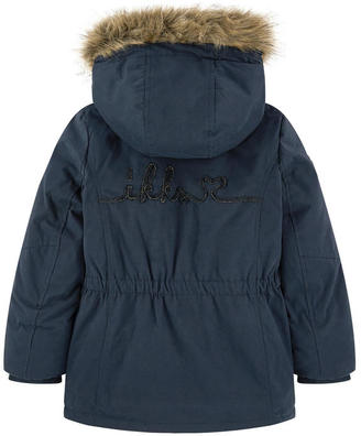 Ikks 2 in 1 parka with a removable windbreaker