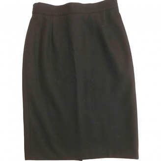 Cacharel Black Wool Skirt for Women Vintage