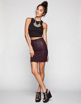 Thumbnail for your product : Lily White Ethnic Print Bodycon Skirt