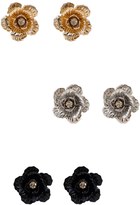 Thumbnail for your product : Forever 21 Carved Rose Stud Set
