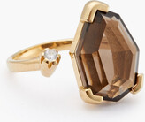 Thumbnail for your product : Cornelia Webb Gold-plated, quartz and Siamite ring