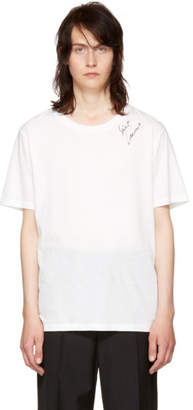 Saint Laurent White Logo Signature T-Shirt