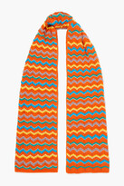 Thumbnail for your product : M Missoni Crochet-knit wool-blend scarf