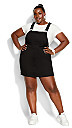 Thumbnail for your product : City Chic Denim Bib Dress - black