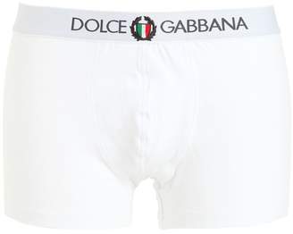 Dolce & Gabbana Logo Stretch Cotton Boxer Briefs