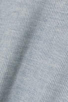 Thumbnail for your product : Prada Ribbed Silk Sweater - Sky blue