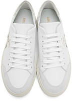 Thumbnail for your product : Axel Arigato SSENSE Exclusive White & Pink Birds Clean 90 Sneakers
