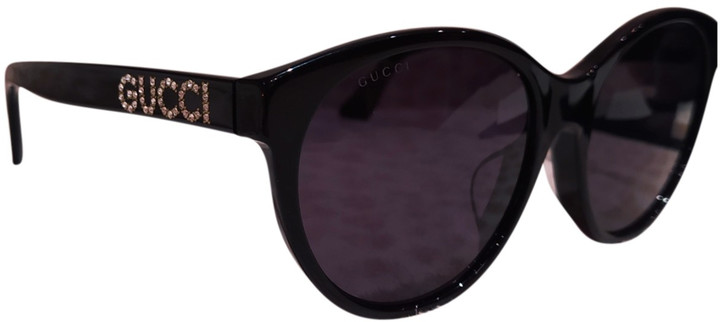 Gucci Black Plastic Sunglasses
