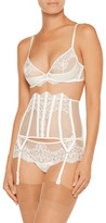 Thumbnail for your product : La Perla Light And Shadow Lace And Satin Balconette Bra