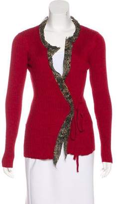 Jean Paul Gaultier Long Sleeve Rib Knit Cardigan