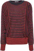 Thumbnail for your product : Sonia Rykiel Striped Silk And Cotton-blend Sweater