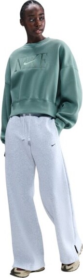 Women's Nike Women's Nike Sportswear Phoenix Overoversized Crewneck Sweatshirt Crewneck Sweatshirt Large Cannon/Mint Foam