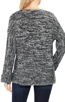 Vince Camuto Women's Wide Cuff V-Neck Ribbed Sweater