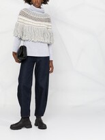 Thumbnail for your product : Fabiana Filippi Draped-Tassel Roll-Neck Knitted Jumper