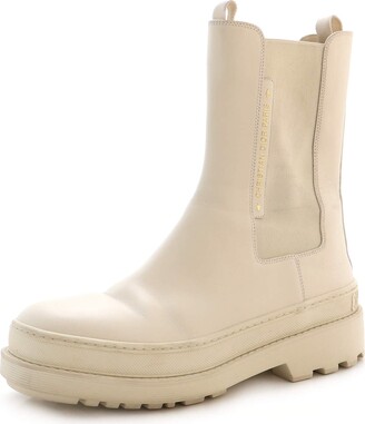 Dior - Diorunion Rain Boot Beige and Brown Two-Tone Rubber with Dior Union Motif - Size 40 - Women