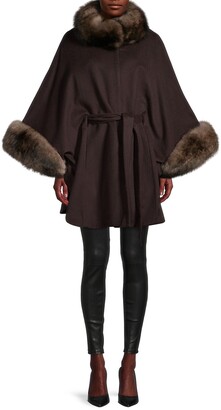 belle fare cashmere cape