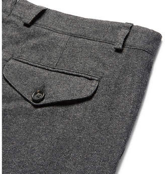Oliver Spencer Cotton And Wool-Blend Trousers