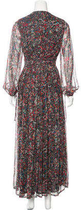 IRO Floral Print Silk Dress