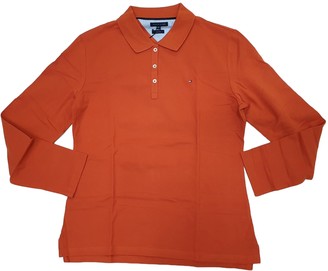 Tommy Hilfiger Orange Cotton Top for Women