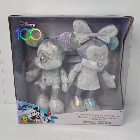 Disney 100 Years of Wonder Mickey Mouse & Minnie Mouse Collector Set Kids Plush Toy