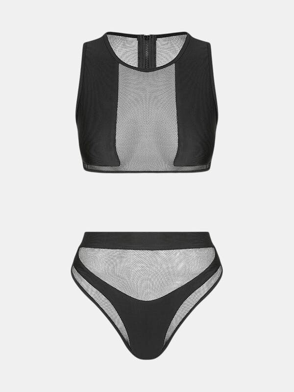Bikini Beach Hamilton Island Bikini In Liquid Black Reversible Black