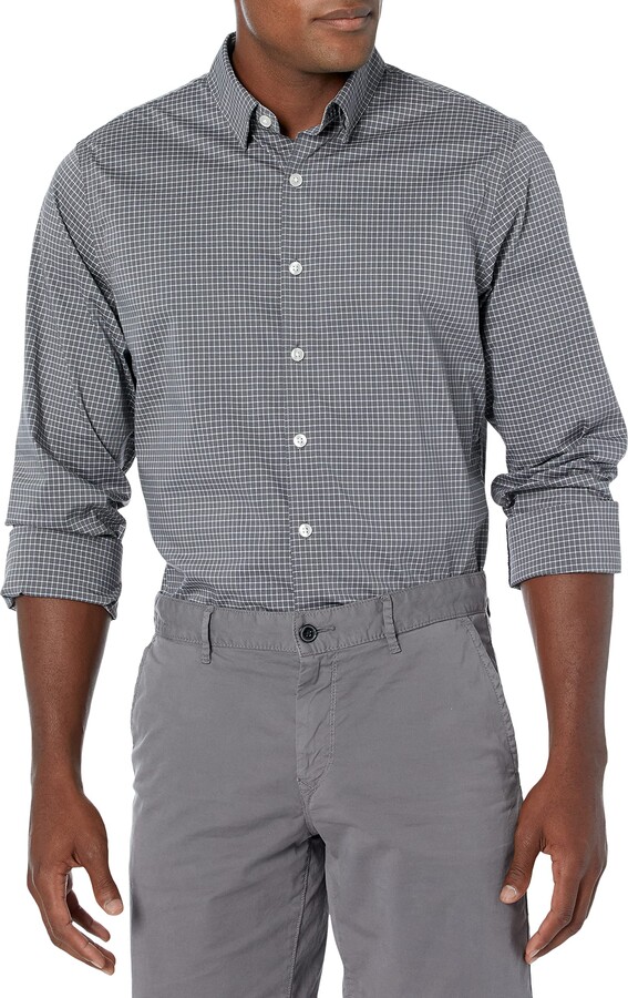 van heusen men's never tuck long sleeve shirt