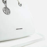 Thumbnail for your product : Armani Exchange Women's Structured Patent Tote Bag - White