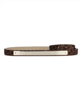 Thumbnail for your product : Jaeger Metal Bar Front Leopard Belt