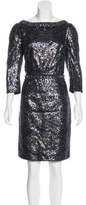 Thumbnail for your product : Andrew Gn Long Sleeve Sequin Dress