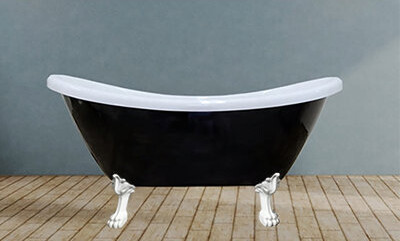 CastelloUSA Daphne 59" x 30" Freestanding Soaking Acrylic Bathtub