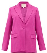 Thumbnail for your product : Roksanda Antalya Single-breasted Wool-blend Blazer - Dark Pink