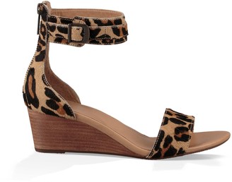 Sole Society Char Leopard stacked wedge sandal