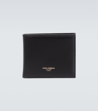Dolce & Gabbana Logo-printed leather bifold wallet - ShopStyle