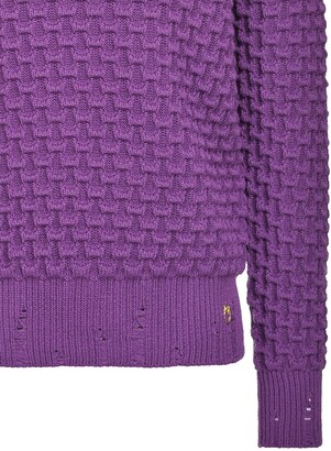 Pinko Roll-Neck Waffle Knit Sweater