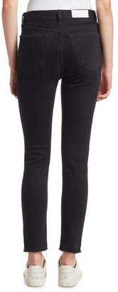 RE/DONE Comfort Stretch Destroyed High-Rise Ankle Skinny