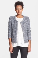 Thumbnail for your product : IRO 'Carene' Bouclé Knit Wool Blend Jacket