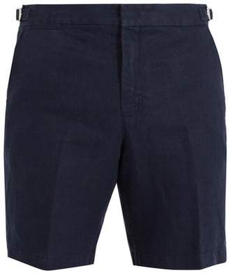 Orlebar Brown Norwich Linen Shorts - Mens - Navy