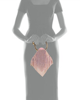 Thumbnail for your product : Benedetta Bruzziches Casper Little Metallic Mesh Top-Handle Bag, Light Rose