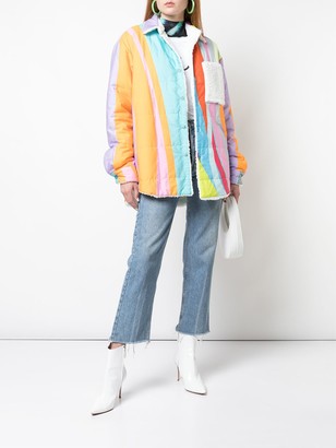 Natasha Zinko Oversized Teddy Rainbow Jacket