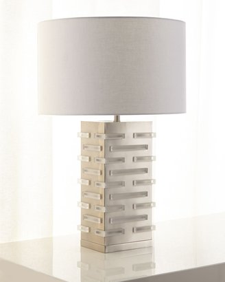John-Richard Collection Acrylic Block Illuminating Table Lamp