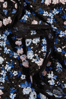 Thumbnail for your product : Giambattista Valli Ruffled Embroidered Sequined Organza Midi Dress
