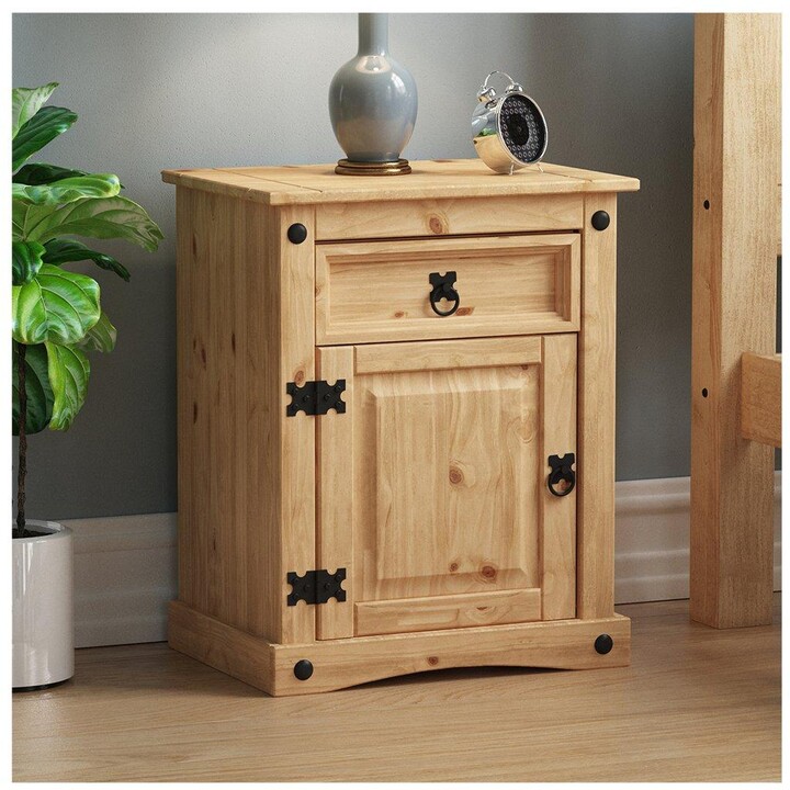 Vida Designs Corona 1 Drawer 1 Door Bedside ShopStyle Furniture
