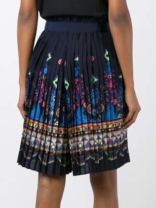 Sacai tribal lace wrap front shorts