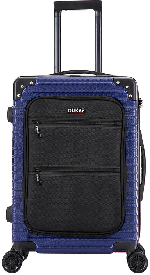 Dukap Intely Hardside Large Checked Spinner Suitcase With Integrated Digital  Weight Scale : Target