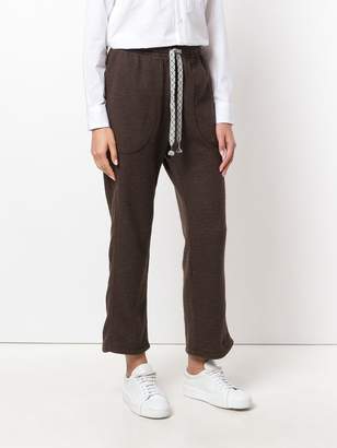 Julien David cropped knitted track pants