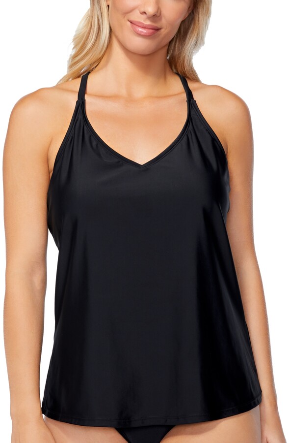 Island Escape Swimwear TBack Underwire Tankini Top, Created For Macy's