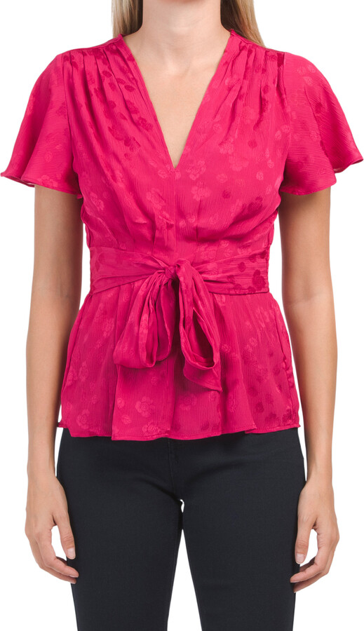 Max Studio Ballet Wrap Top ShopStyle