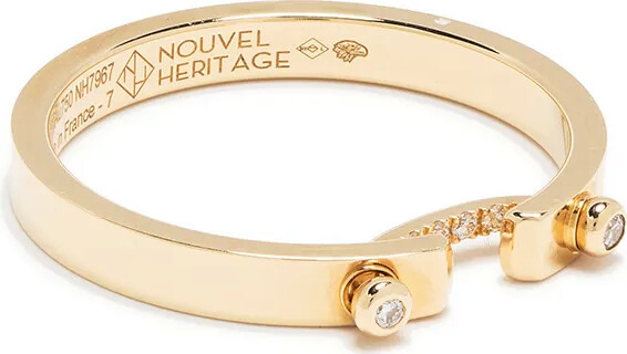 Nouvel Heritage 18kt yellow gold Business Meeting Mood diamond ring